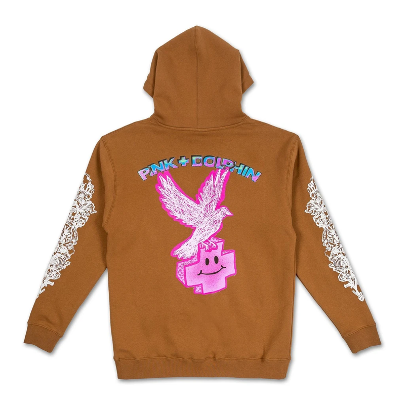 Pink new arrivals dolphin hoodie