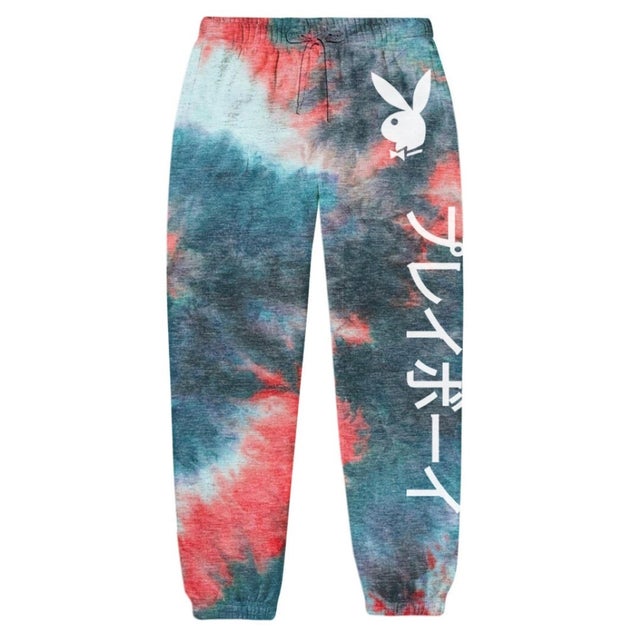 Playboy bunny tie top dye sweatpants